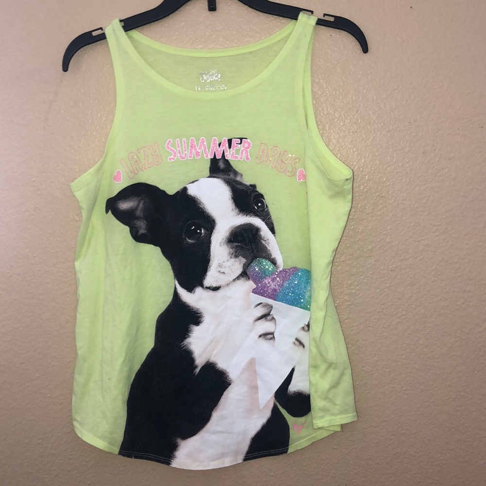 Justice dog tank top